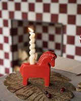 Xmas Candle Holder Horse