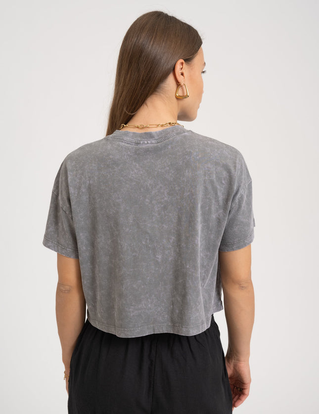 Alena Basic T-Shirt Charcoal Gray - Things I Like Things I Love