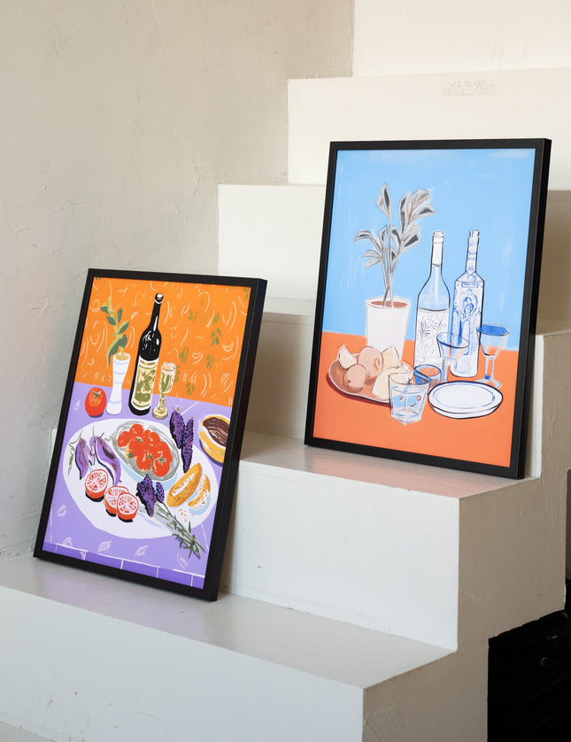 Art Print Cocktail / Mediterranean Table - Things I Like Things I Love