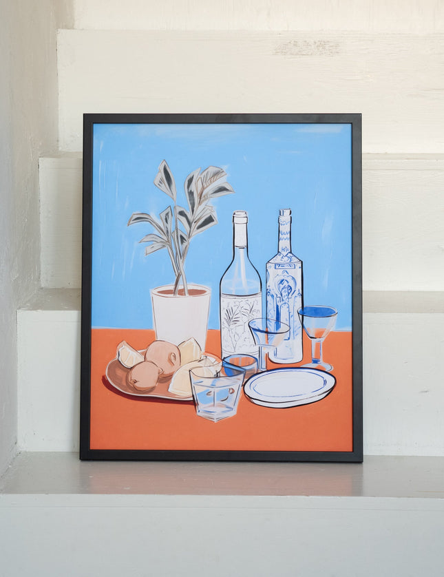 Art Print Cocktail / Mediterranean Table - Things I Like Things I Love
