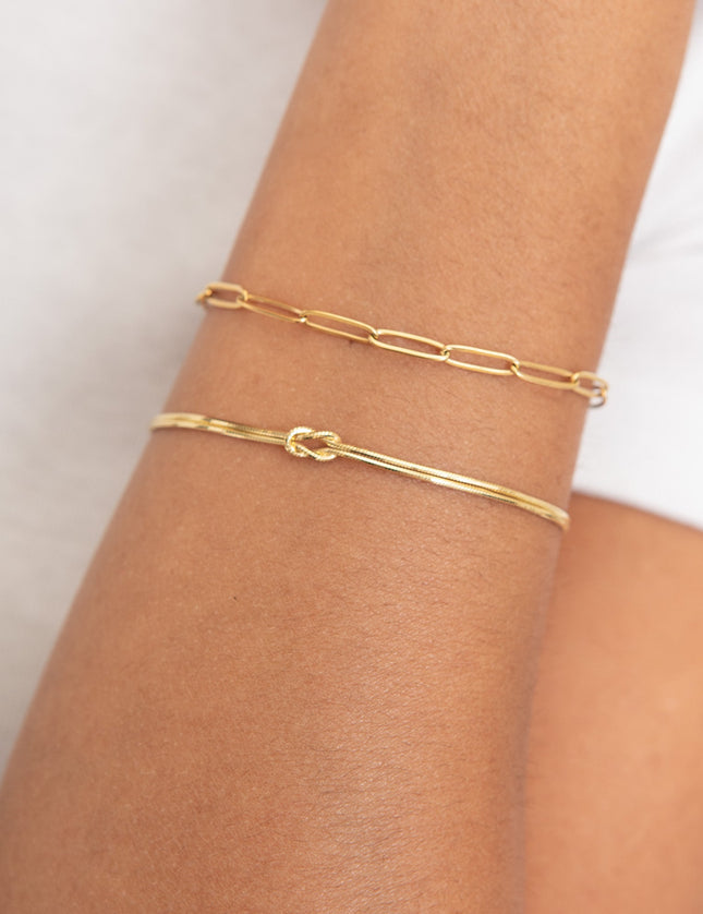 Bracelet Gold Knot - Things I Like Things I Love