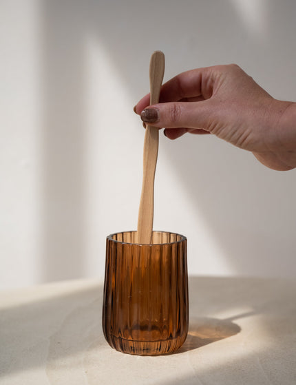 Brown Glass Toothbrush Cup - Things I Like Things I Love