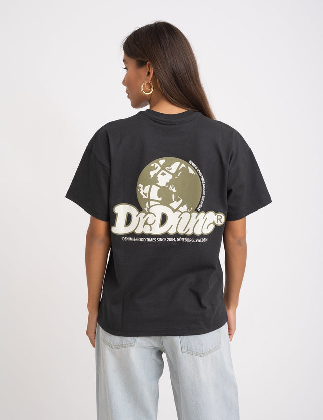 Dr. Denim Trooper Tee Off Black Green Earth - Things I Like Things I Love