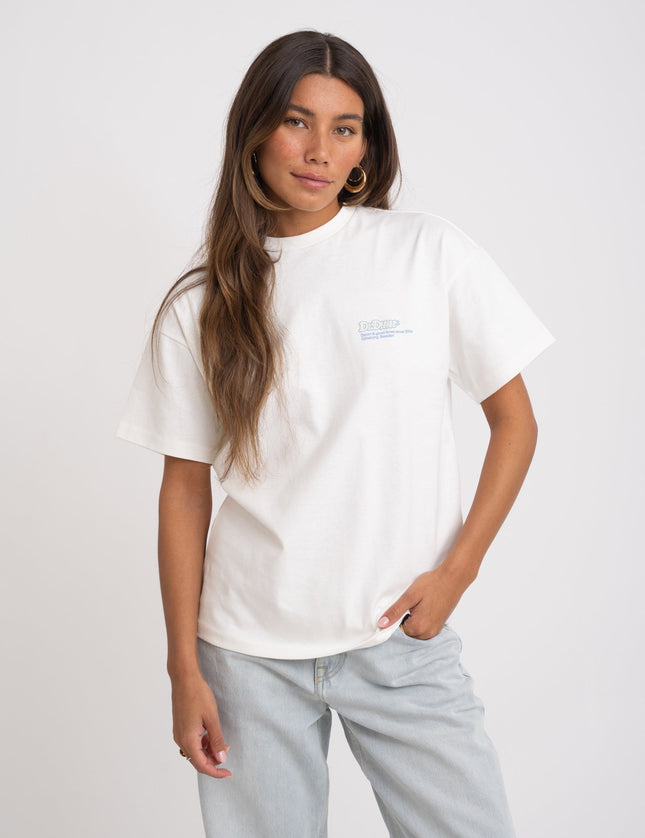 Dr. Denim Trooper Tee Off White Earth - Things I Like Things I Love