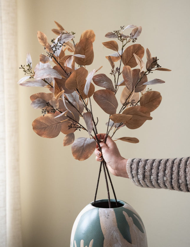 Faux Flower Eucalyptus Brown - Things I Like Things I Love