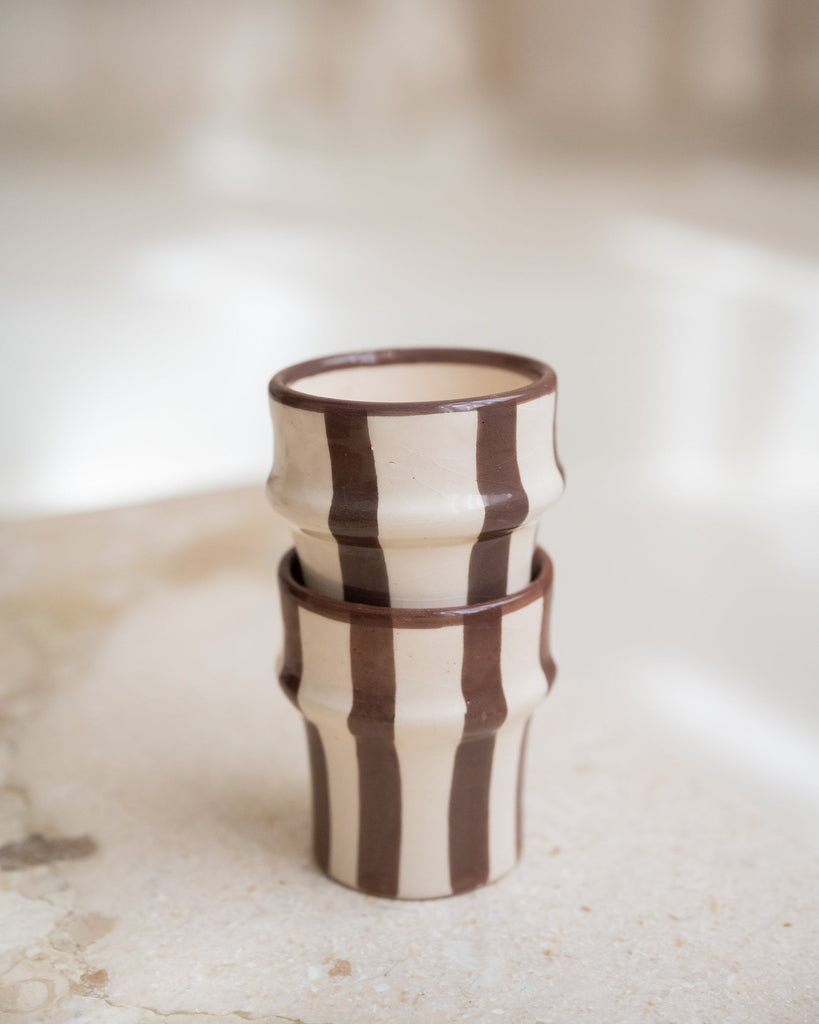 Handmade Espresso Mug Beldi Stripe - Things I Like Things I Love