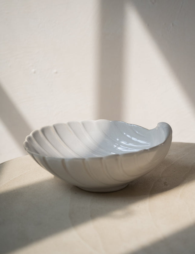 Handmade Serving Bowl Shell White - Things I Like Things I Love