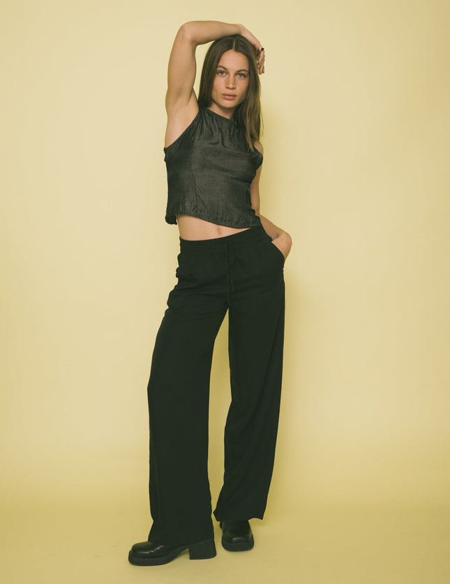 Hawa Wide Leg Pant Black - Things I Like Things I Love