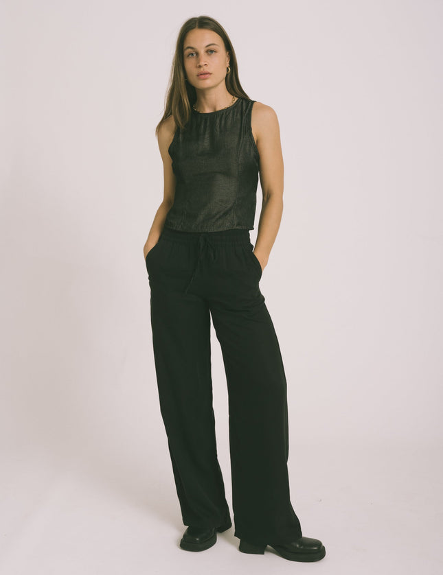 Hawa Wide Leg Pant Black - Things I Like Things I Love