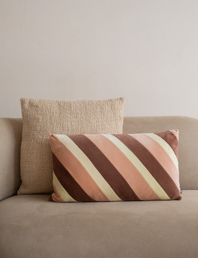 HKliving Cushion Striped Velvet Rose - Things I Like Things I Love