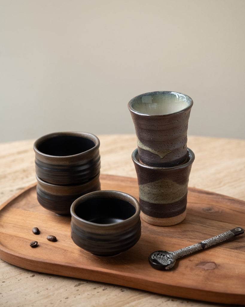 Japanese Sake/ Matcha Cup Matte Black - Things I Like Things I Love