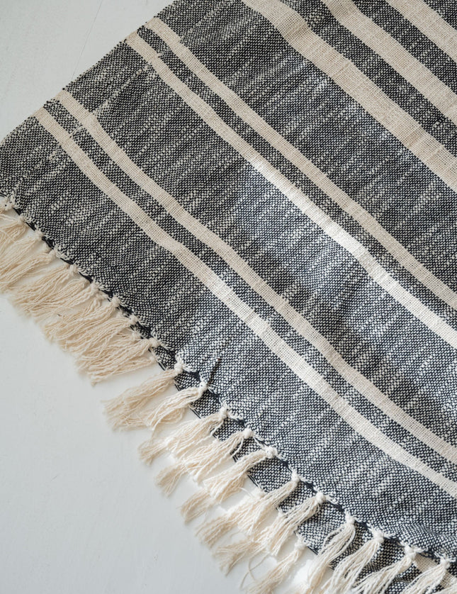 Plaid Bahia Stripe Sand or Black - Things I Like Things I Love