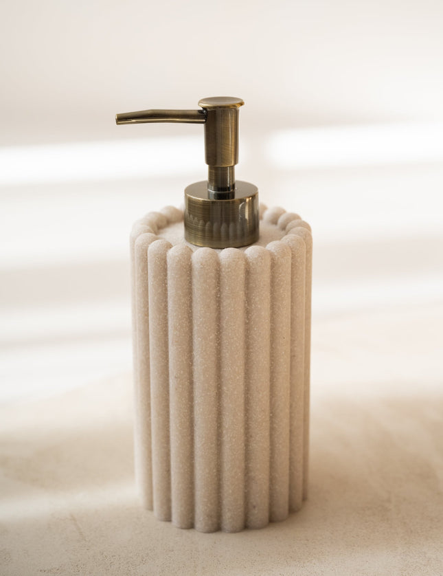 Soap Dispenser Stripes Polyresin - Things I Like Things I Love