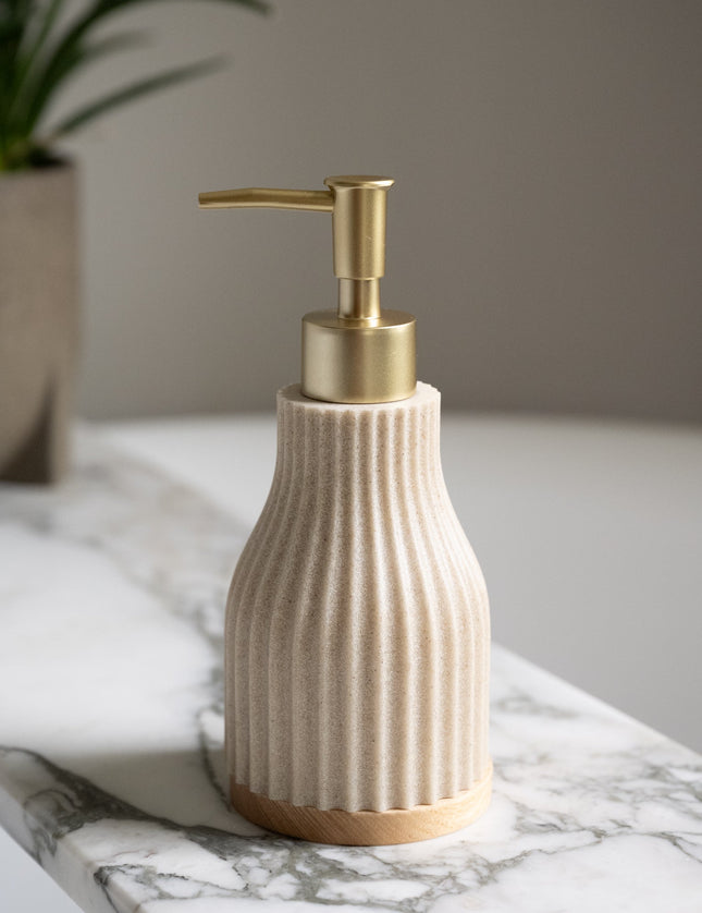 Soap Dispenser Wood Beige - Things I Like Things I Love