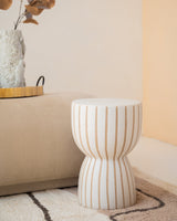 Ceramic Stool Finca Sand Brown