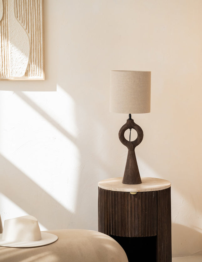 Table Lamp Sabuli + Shade Dark Linen - Things I Like Things I Love