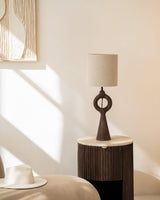 Table Lamp Sabuli + Shade Dark Linen