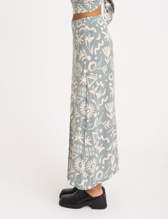 TILTIL Bonnie Skirt Light Blue Print - Things I Like Things I Love