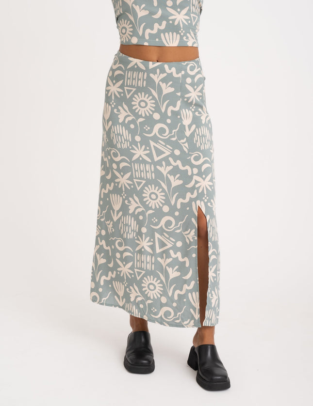 TILTIL Bonnie Skirt Light Blue Print - Things I Like Things I Love