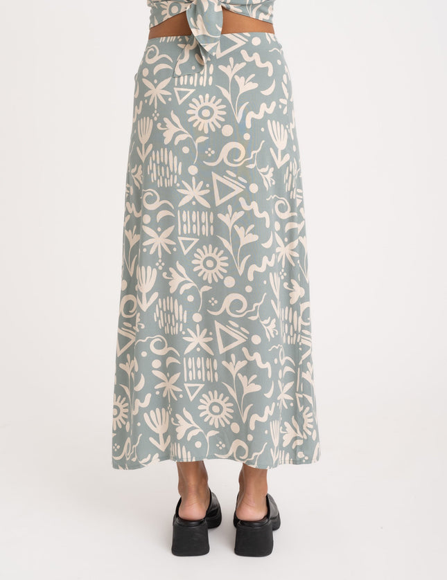 TILTIL Bonnie Skirt Light Blue Print - Things I Like Things I Love