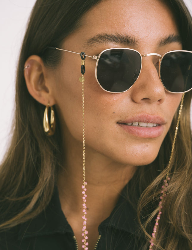 TILTIL Chain Sunglass Poppy Pink - Things I Like Things I Love