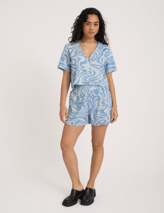 TILTIL Dila Short Swirl Light Blue - Things I Like Things I Love