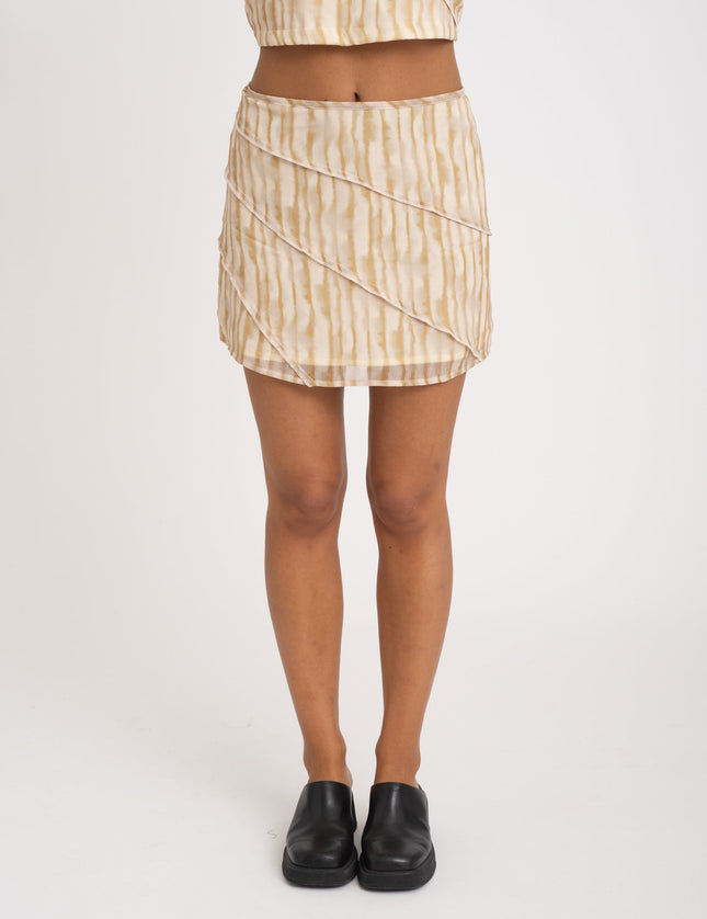 TILTIL Elin Skirt Swirl Yellow Faded - Things I Like Things I Love