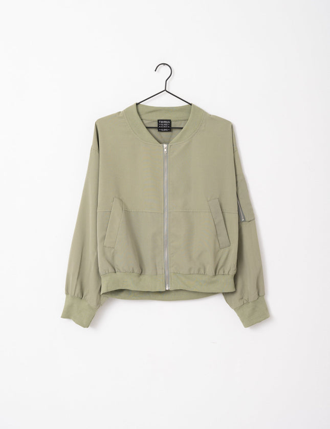 TILTIL Emi Spring Bomber Khaki One Size - Things I Like Things I Love