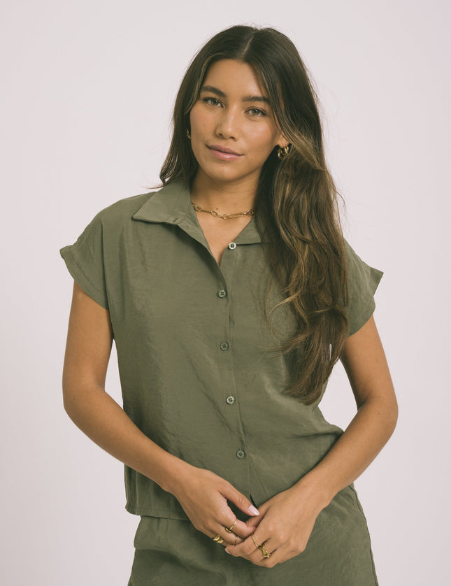 TILTIL Gill Blouse Army Green - Things I Like Things I Love