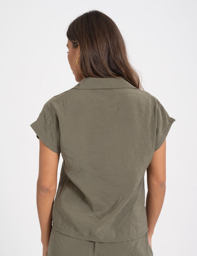 TILTIL Gill Blouse Army Green - Things I Like Things I Love