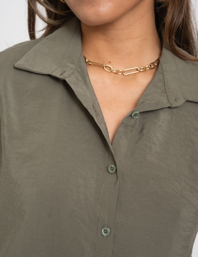 TILTIL Gill Blouse Army Green - Things I Like Things I Love