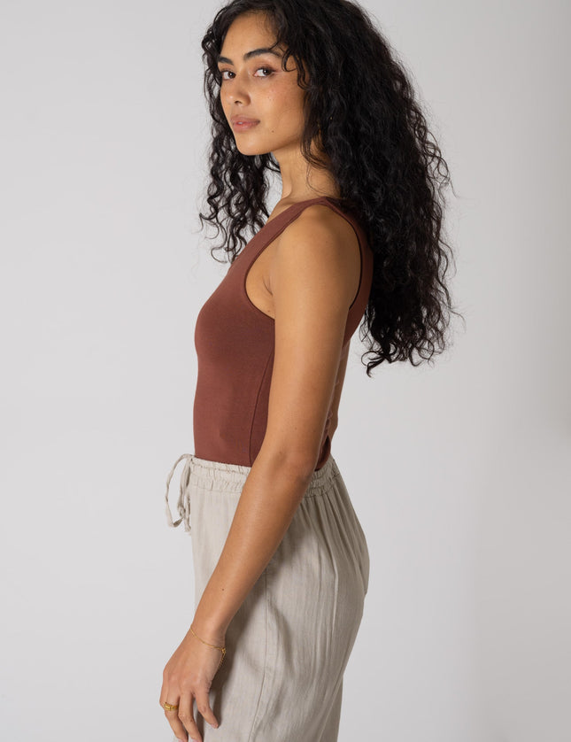 TILTIL Hailey Top One Shoulder Choco - Things I Like Things I Love