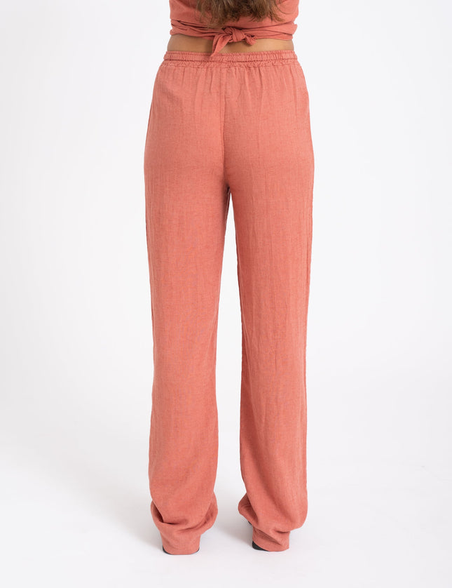 TILTIL Mailey Linen Pants Pomegranate - Things I Like Things I Love