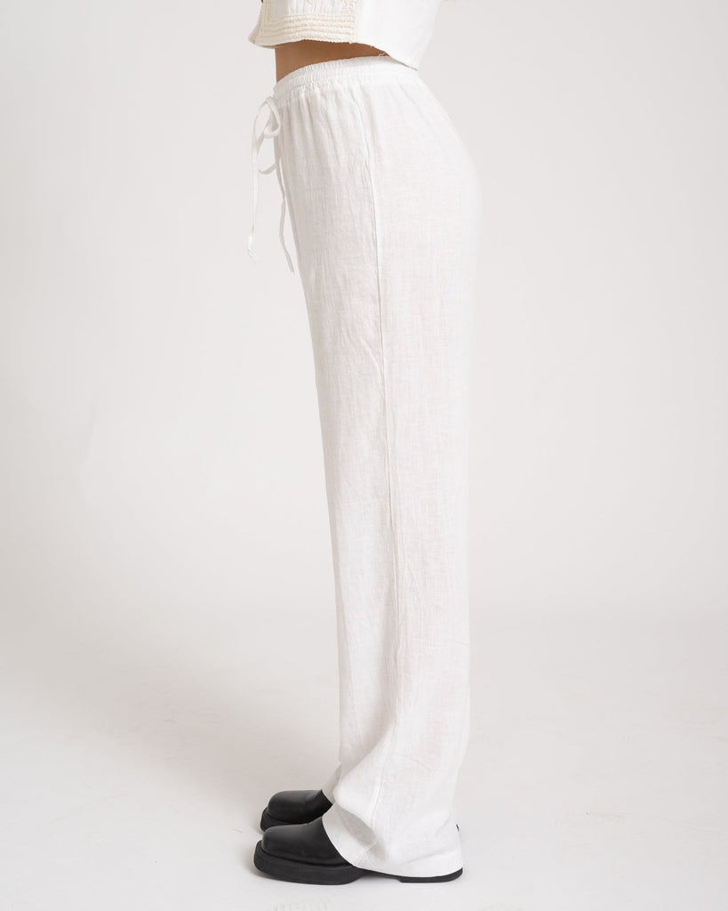 TILTIL Mailey Linen Pants White - Things I Like Things I Love