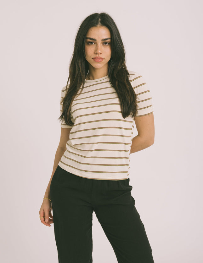 TILTIL Manoe Tee Stripe Cream - Things I Like Things I Love