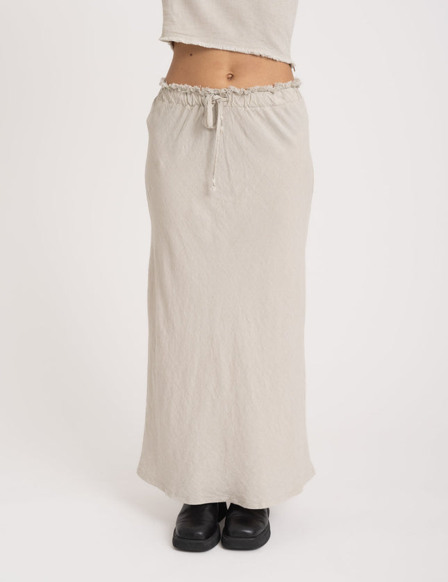 TILTIL Marlou Linen Skirt Beige - Things I Like Things I Love