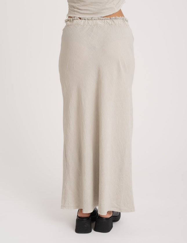 TILTIL Marlou Linen Skirt Beige - Things I Like Things I Love