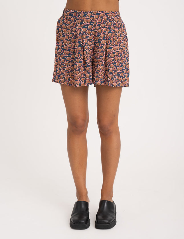 TILTIL Olive Short Petrol Pink Flower Print - Things I Like Things I Love