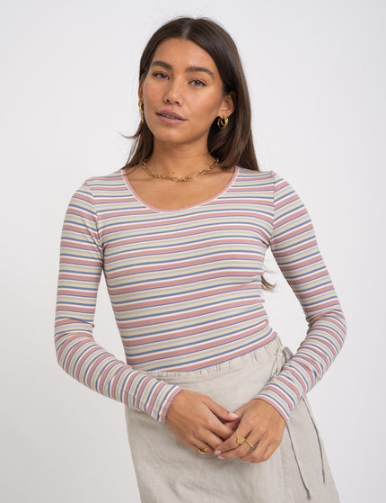 TILTIL Orian Stripe Longsleeve Rose Blue - Things I Like Things I Love