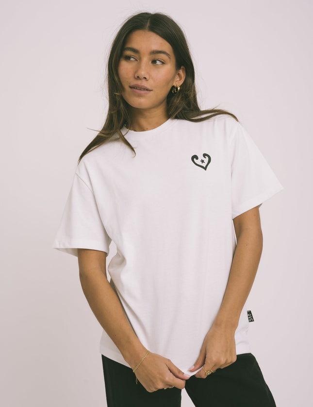 TILTIL Scorpio Tee White Print Black - Things I Like Things I Love