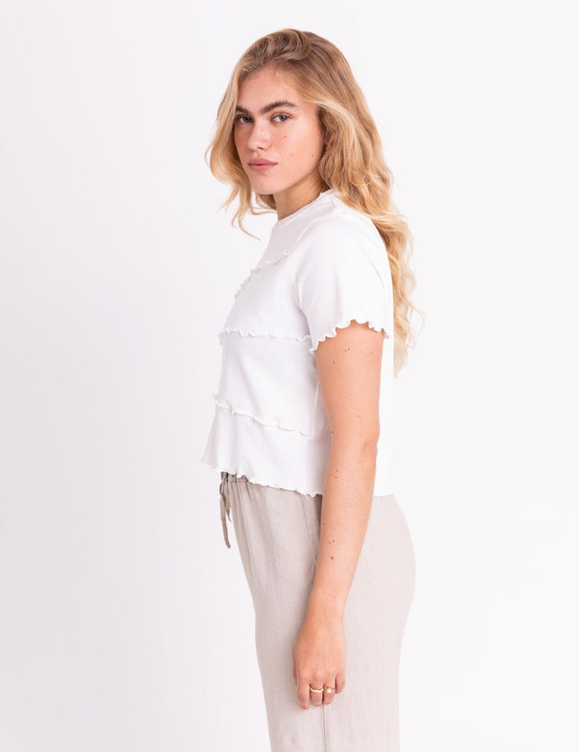 TILTIL Seam Cross Tee White - Things I Like Things I Love