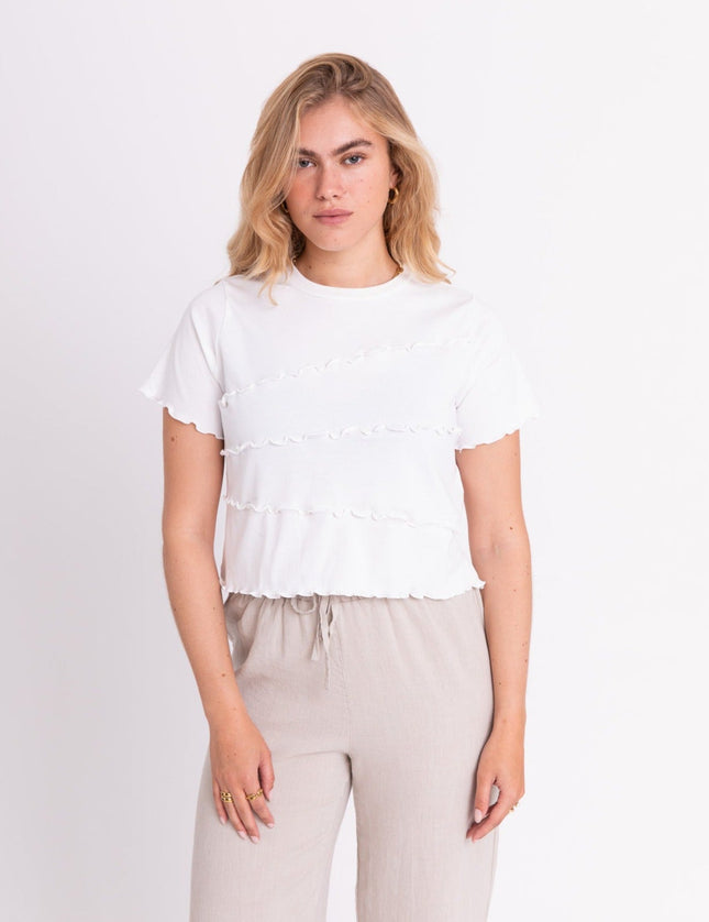 TILTIL Seam Cross Tee White - Things I Like Things I Love