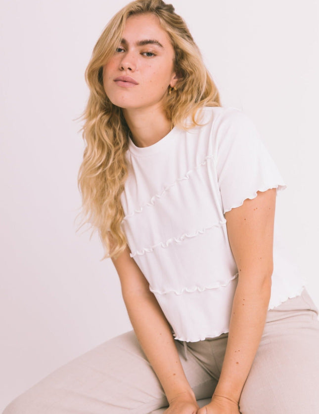 TILTIL Seam Cross Tee White - Things I Like Things I Love