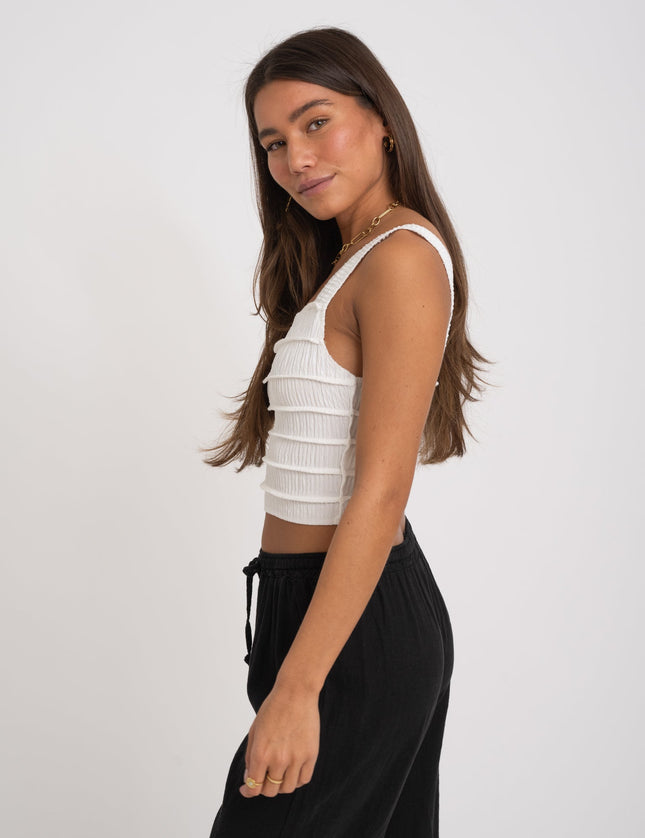 TILTIL Sese Cropped Top White One Size - Things I Like Things I Love