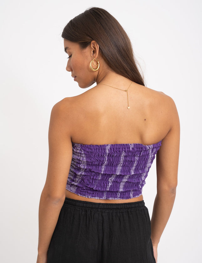 TILTIL Tuli Tube Top Smock Batik Purple Fade - Things I Like Things I Love