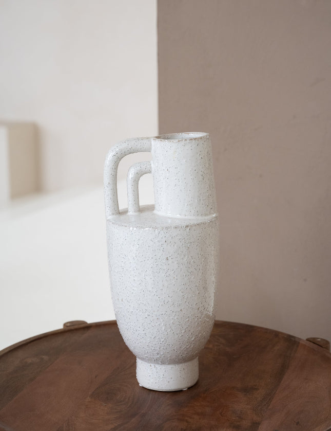 Vase Cala Ear White - Things I Like Things I Love