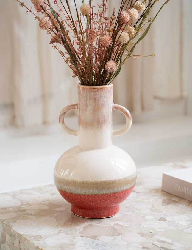 Vase Stoneware Red - Things I Like Things I Love