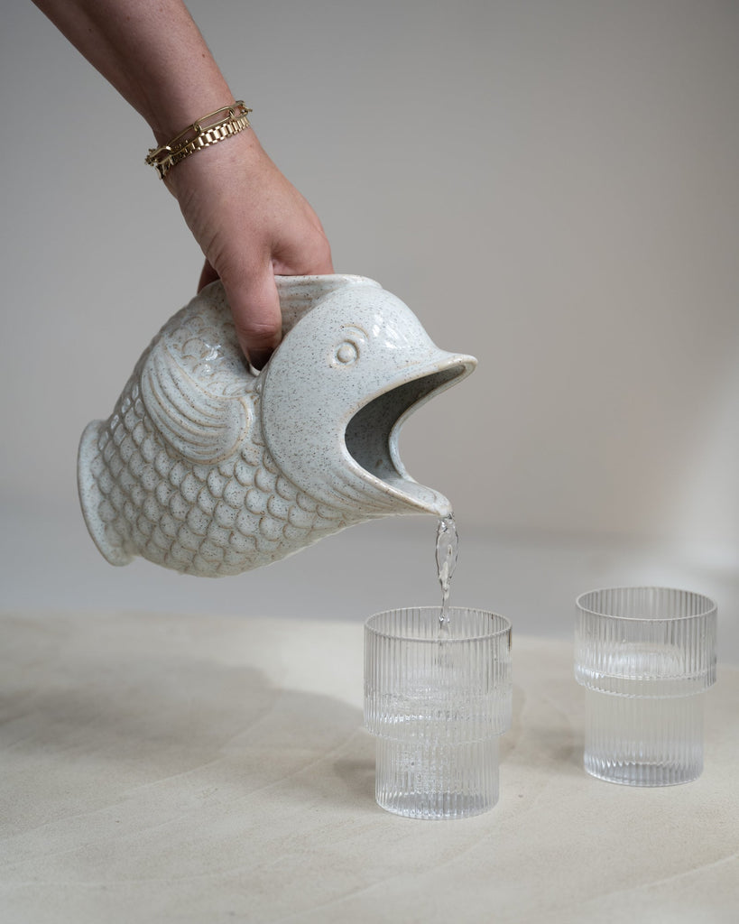 Vase/Jug Fish Stoneware - Things I Like Things I Love