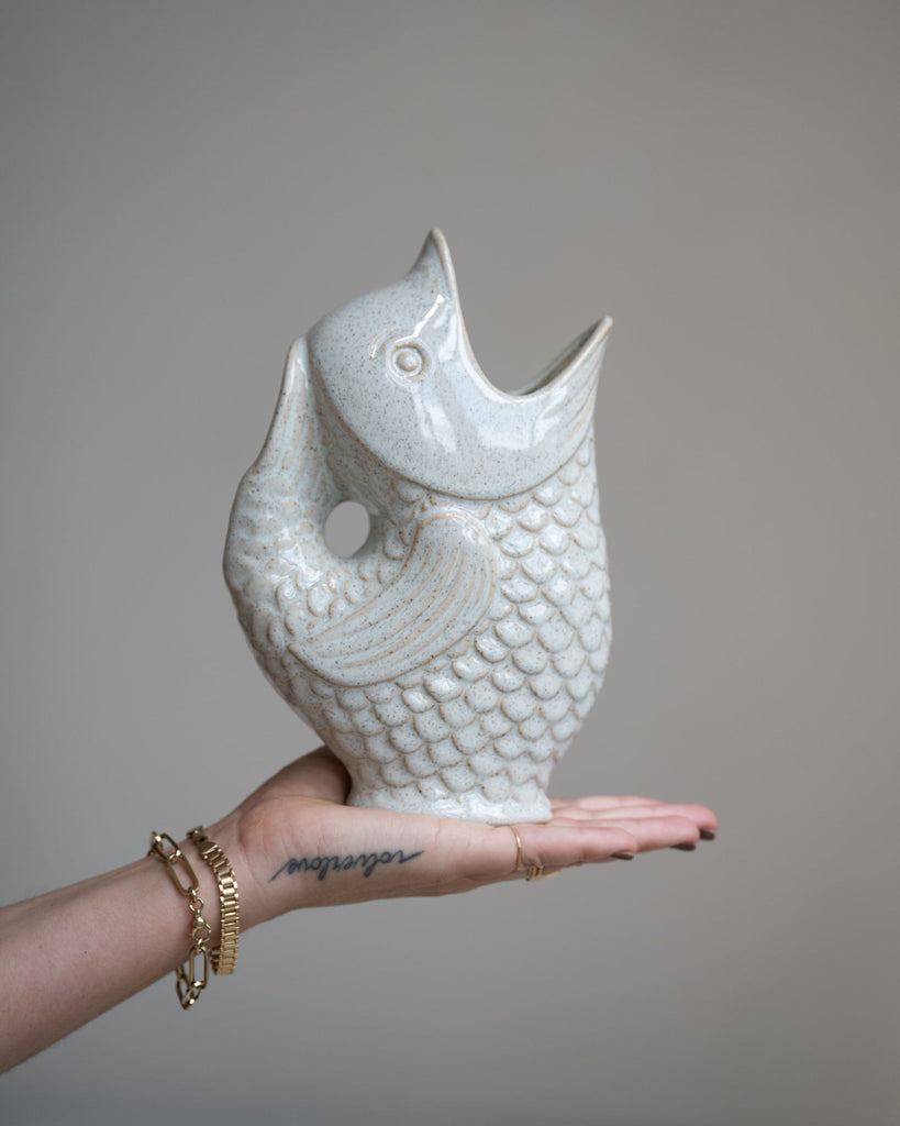 Vase/Jug Fish Stoneware - Things I Like Things I Love