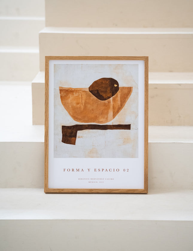 Art Print Forma y Espacio + Oak Frame - Things I Like Things I Love